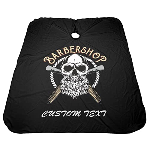 Custom Waterproof Barber Cape Personalized Text Barber Shop Salon Cape for Men Customized Hair Cutting Cape - color: Barber-04