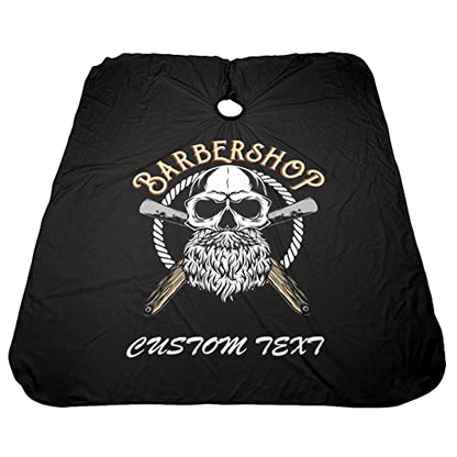 Custom Waterproof Barber Cape Personalized Text Barber Shop Salon Cape for Men Customized Hair Cutting Cape - color: Barber-04