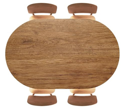 Wood Texture Background Fitted Oval Tablecloth, Elastic Edge Tables Cloth, Washable Table Cover, Kitchen and Dining Tablecloths Protector, Fits 42"x60" Oval TablesStyle 50 - color: Wood Texture -13, size: 60" x 42" (Oval)