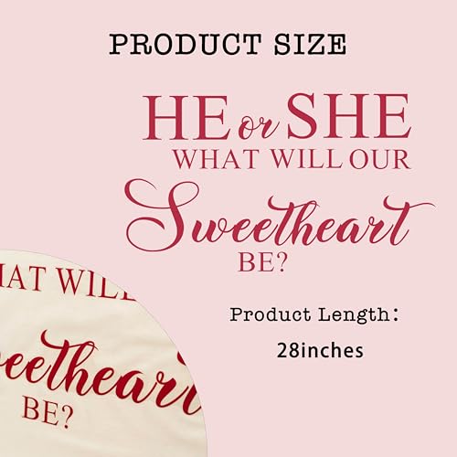 What He or She Will Our Sweetheart Be Wall Decal - Valentine's Day Party Stickers Baby Christening Wall Decals Romantic Decorations Balloon Arch Backdrop Photo Props (Sweetheart Be Wall Decal)