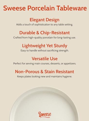 Sweese Porcelain Dessert Plates 7.4 Inch Set of 6 - Dove Gray Salad Plates, Dishwasher Microwave Safe, Smooth Glaze - color: Light Grey, size: 7.4 Inch