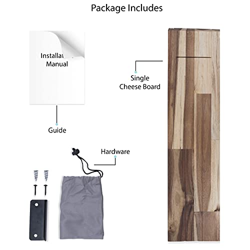 Maggio Charcuterie Board & Wood Cutting Board Wall Mountable and Table Top Kitchen Decor Acacia Wood