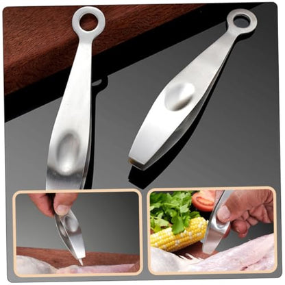 Hemobllo Stainless Steel Fish Bone Tweezers Precision Tweezers Tool for Removing Fish Bones Portable Seafood Styling Utensil for Cooking and Food Preparation