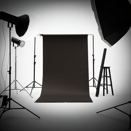 Kate Seamless Paper Backdrop Black Seamless Backdrop Paper Rolls (53''x32.8' Jet) - color: Jet, size: 53''x32.8'