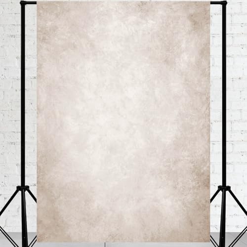 Mocsicka Beige Photo Backdrop Cream Light Tan Texture Abstract Photo Backdrop Vintage Headshot Portrait Background for Photography Studio Props - color: Beige, size: 6.5x10ft