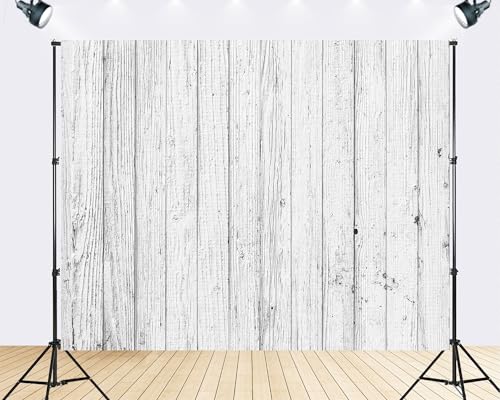 Trykid 12x8ft White Wood Plank Backdrop Minimalist Clean Bright Tone Photography Background Scandinavian Decor Tapestry Party Decoration Photo Studio Prop Fabric - size: 12x8ft
