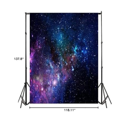 AOFOTO 12x10ft Nebula Backdrop Aerospace Starry Sky Photography Background Universe Galaxy Outer Space Kid Girl Boy Children Portrait Seamless Photo Shoot Studio Props Video Drop Vinyl Wallpaper Drape - size: 12x10ft