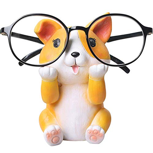 Fun Eyeglass Holder Display Stands - Home Office Decorative Glasses Accessories (Corgi) - color: Corgi
