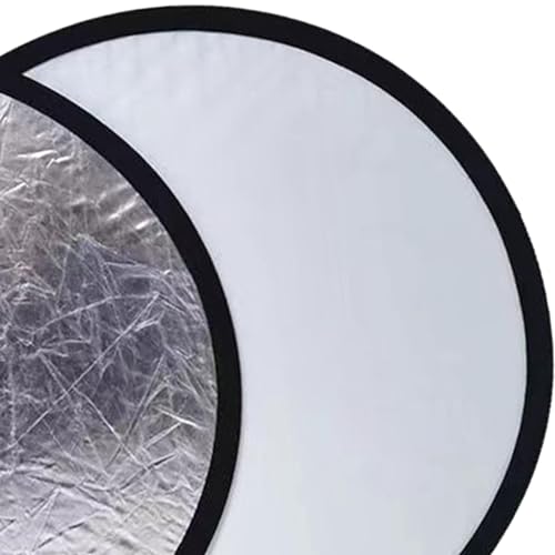 2 in 1 Light Reflector Light Board Folding Photography Reflector for Food Photograph Photography Lighting Still Life, 80cm - size: 80cm