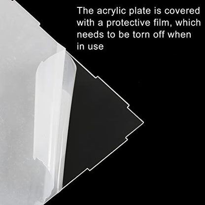 uxcell Acrylic Clear Display Case Box Dustproof Protection Showcase Cube Collectibles Show Box 7.9x3.9x3.9inch - size: 7.9x3.9x3.9 Inch