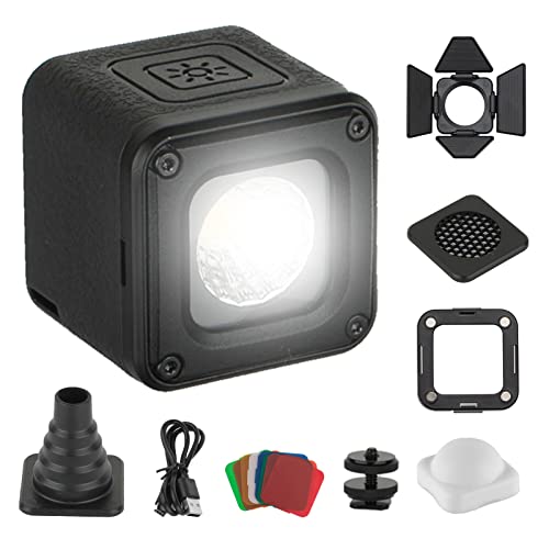 SmallRig RM01 Mini LED Video Light Waterproof Portable Lighting Kit with 8 Color Filters, Barndoor, Diffuser, Dimmable Fill Light 5600K CRI95, Lume Cube Camera Light for Macro Photography, Stop Motion - size: 1 Pack
