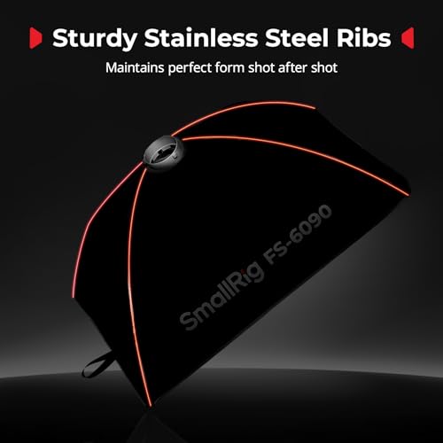 SMALLRIG 24'' x 35" Quick Release Softbox Bowens FS-6090 with Diffuser/Honeycomb Grid/Bag, Softbox Compatible with SmallRig RC 220 pro, for Bowens Mount COB Lights, for Godox for Neewer -5369 - size: 24"x35"