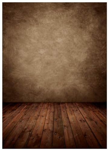 Vintage Abstract Brown Portrait Backdrop Brown Backdrops for Photoshoot 5x7FT 10702 - size: 5x7FT