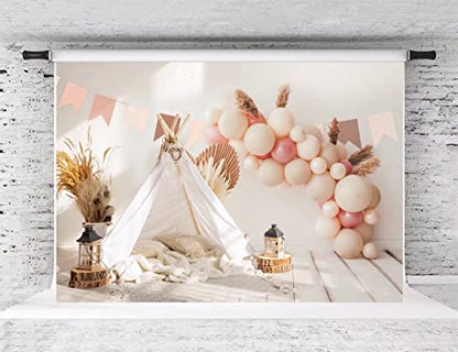 Kate 10x6.5ft Happy Birthday Backdrop Party Decoration Background for Kids Balloon Backdrop Baby Shower - size: 10x6.5ft