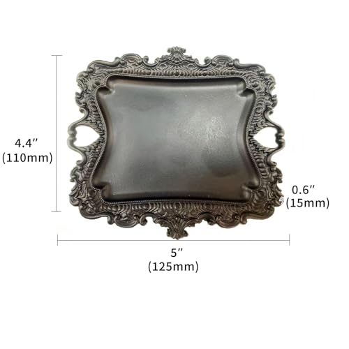 khtumeware 1 Pack Jewelry Dish Matte Black Jewelry Trays ideal for holding jewelry rings and small trinkets. - color: Matte Black