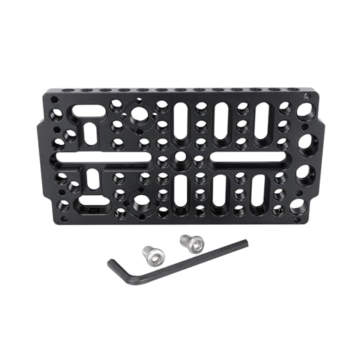 NICEYRIG Universal Cheese Plate Cinema Camera Mounting Cheeseplate Applicable for Sony FX3/FX30, BMPCC 6K Pro, URSA Mini, DSLR Cage Rig [Version 3] - 578