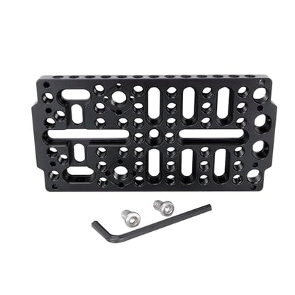 NICEYRIG Universal Cheese Plate Cinema Camera Mounting Cheeseplate Applicable for Sony FX3/FX30, BMPCC 6K Pro, URSA Mini, DSLR Cage Rig [Version 3] - 578