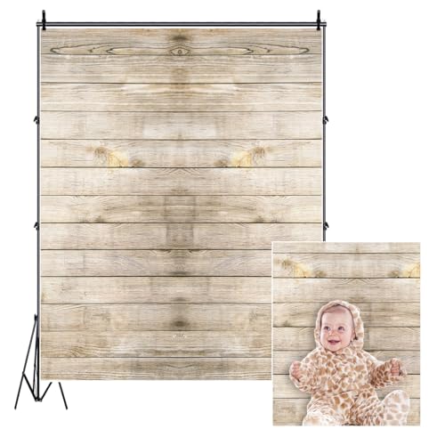 AOFOTO 3x5ft Wood Grain Wall Photography Backgrounds Artistic Backdrops Hardwood Floors Kid Baby Toddler Newborn Girl Boy Adult Man Portrait Nostalgic Photo Shoot Studio Props Video - size: 3x5ft
