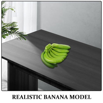 Realistic Artificial Banana Bunch Lifelike Simulation Fruit Fake Food Model Banana Bunch Display for Photography Prop Wedding Dessert Party Table Decor