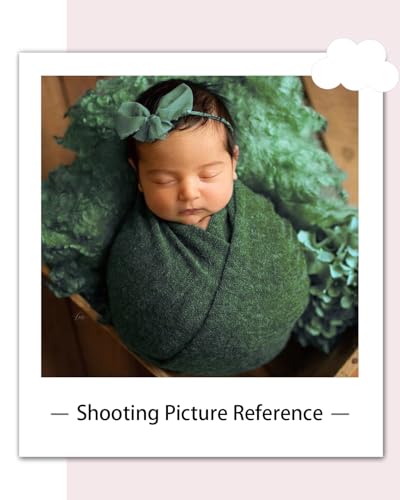 Zeroest Newborn Photography Wrap - Newborn Photoshoot Props - Boys & Girls Posing Stretch Knit Blanket (Green, Small) - color: Green