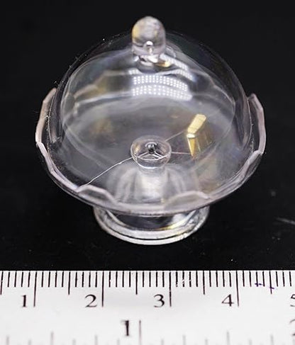 Mini Transparent Cake Stand with Lid 2 Mix Transparent Display Stand with Cover Garden Display Minimal Decoration