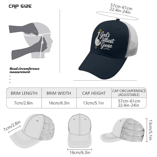 INVULNERABLE Funny Trucker Hat Embroidered Hat Baseball Cap Hats Men Funny Hats Women - color: Goose#1