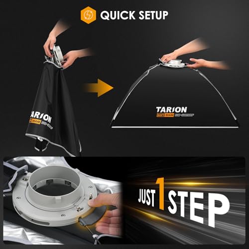 TARION 23.6"x35.4" Quick Release Strip Softbox - Foldable Bowens Mount Softbox with Diffusers/Honeycomb Grid/Carrying Bag for Live Streaming, Photography, Videography (SQ-6090F) - size: 23.6x35.4 in (60x90cm)