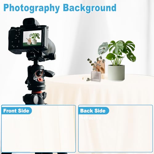 Ivory Backdrop for Photoshoot Professional Photo Backdrop Background Curtain for Product Photography Portraits Wedding Party Live Streaming Video Recording 5X7 FT - color: Ivory, size: 5X7 FT