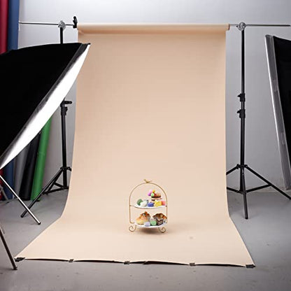 Seamless Photogrphy Background Paper, Paper Backdrop Roll for Photoshoot, 53" x16', Pursuit Grey - color: Pursuit Grey, size: 53"x16'
