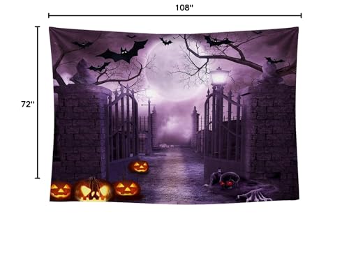 9x6Ft Halloween Theme Pictorial Cloth Customized Photography Backdrop Background Studio Prop - size: 9X6Ft