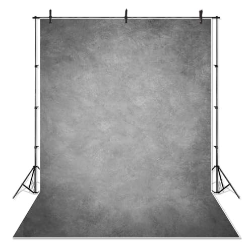 Mocsicka Light Grey Photography Backdrops Light Grey Abstract Photo Backdrop Vintage Headshot Portrait Background for Photography Studio Props - color: Light Grey, size: 6.5x10ft