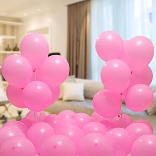 300 Pack Pink Balloons 12 inch Pink Latex Party Balloon Bulk for Various Party Events Decorations - color: Pink, size: 12 Inch