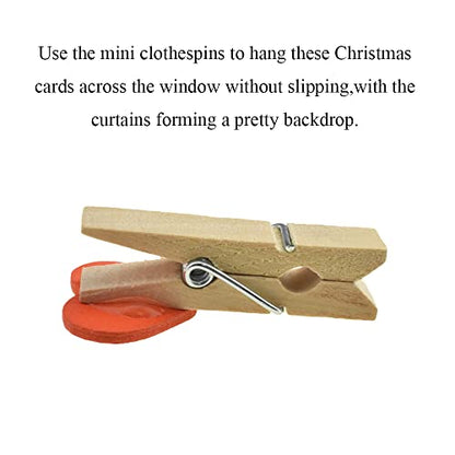 HAHIYO Heart Painted Mini Wooden Clothespin Clip Photo Paper Holders 1.38inch Tight Clamp Not Fray Rope Post Notices Handy Read for Hanging Postcard Wedding Orange 50PCS - size: Orange(Heart) 1.38 inches 50 Pack