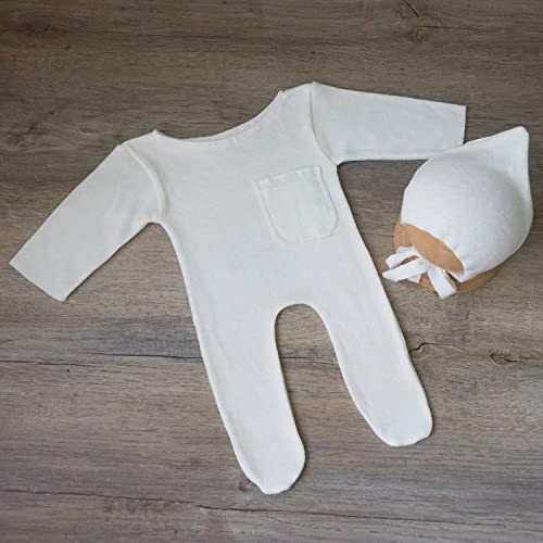 Zeroest Newborn Photography Outfits - Boy & Girl Photoshoot Props (White 3#) - color: White 3#