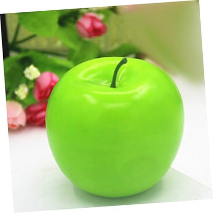 Happyyami 6pcs Realistic Foam Artificial Green Fruit Models for Home Decor and Photography Props, Lightweight Decorative Simulation Fruits for Table Display and Event Styling