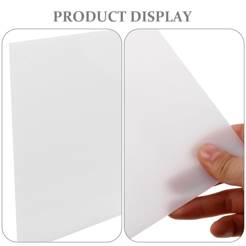 SEWACC Acrylic Lampshade Diffuser Panel for LED Ceiling Lights Semi Transparent Milky White Light Diffuser Plate Wear Resistant Lamp Accessory for Uniform Soft Illumination