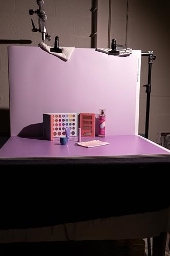 Bessie Bakes Lavender Solid Color Roll-Up 2 Feet x 3 Feet Photography Backdrops 3 Pack - color: Purple, Lavender, Wisteria, Hyacinth