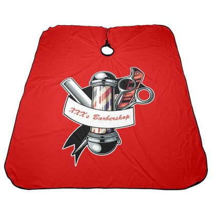 Custom Barber Cape, Personalized Haircut Salon Cape for Men - color: S-barber3