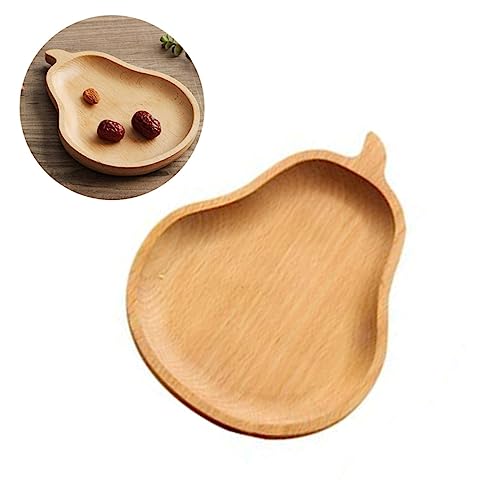 Japanese Style Wooden Snack Tray Natural Beech Wood Dessert Plate for Snacks Fruits and Photography Props Safe Odorless and Kitchen Accessory