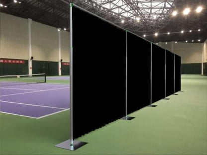 Adjustable Heavy Duty Portable 10FT X 50FT Pipe and Drape Backdrop Kit (Black Drape) Quick Set Up Without Tools for Wedding&Party&Event&Photography&Show&Display (10FT X 50FT & Black Drape) - size: 10FT x 50FT & Black Drape