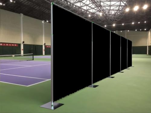 Adjustable Heavy Duty Portable 10FT X 50FT Pipe and Drape Backdrop Kit (Black Drape) Quick Set Up Without Tools for Wedding&Party&Event&Photography&Show&Display (10FT X 50FT & Black Drape) - size: 10FT x 50FT & Black Drape