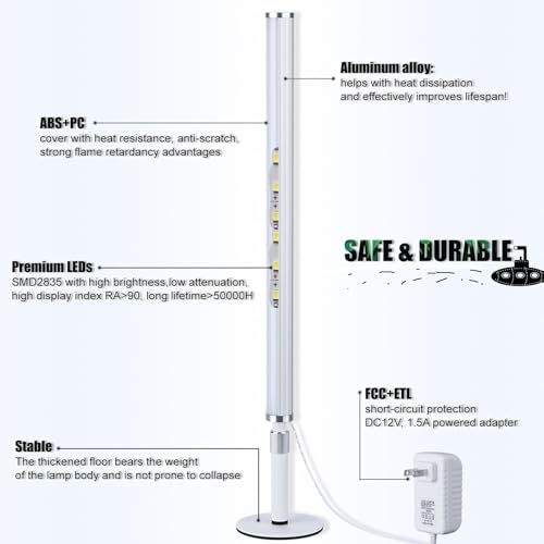 LED Vanity Lights for Mirror, Ultra bright/RA90/6000K/Remote Dimming Makeup Lights, Height Adjustable 12V/18W Fill Light for Mirror, for Make up, Photography, Video Recording Conference Lighting