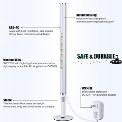 LED Vanity Lights for Mirror, Ultra bright/RA90/6000K/Remote Dimming Makeup Lights, Height Adjustable 12V/18W Fill Light for Mirror, for Make up, Photography, Video Recording Conference Lighting
