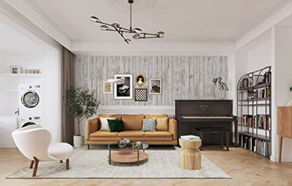 Heroad Contact Paper Peel and Stick Wallpaper Wood Grain Contact Paper for Cabinets Countertop Waterproof Removable Wallpaper Self Adhesive Decorative Shiplap Papel Tapiz para Pared 17.7''x78.7'' - size: 17.7" x 78.7"