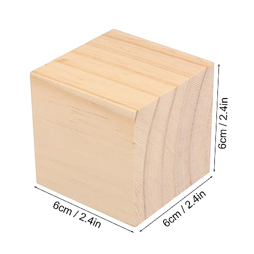GNIEMCKIN 30 Packs Wooden Blocks for Crafts, 2.36 Inch Pine Wood Cubes, Wooden Cubes for Paint, Stamp, Decorate, DIY Projects and Personalized Gifts - size: 30 Packs 2.36 Inch