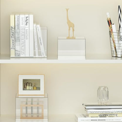 6 Pcs Clear Acrylic Boxes for Display as Buffet Risers and Stands, Food Risers for Party, Table, Stands, including 8", 7", 6", 5", 4", 3" (Small, 6Pcs, Clear) - size: Small, 6Pcs, Clear