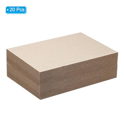 PATIKIL 7x5x0.12" Chipboard Sheets, 20Pcs 120PT Thick Book Board Binders Board Sturdy Bookbinding Supplies for Book Binding Cover, Gray - color: Gray, size: 7x5x0.12"