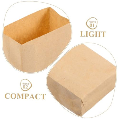 SUPVOX 12pcs Miniature Paper Bags for Dollhouse Baking Scenes Dollhouse Accessories for Cookies and Treats for Creative Play and Photography Props