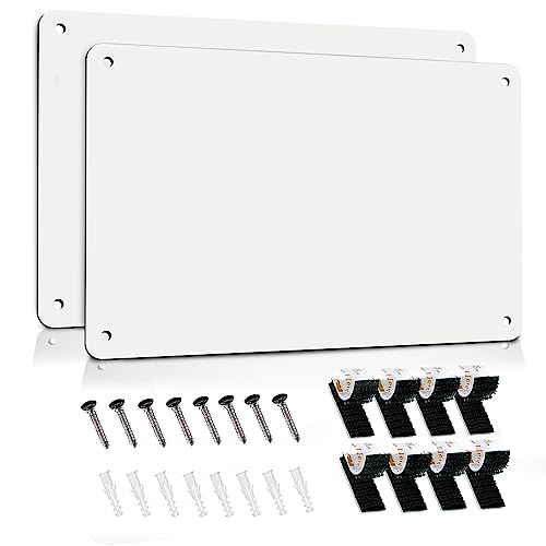 2Pack Magnetic Board 17.5" x 11.4" Magnet Bulletin Board is Suitable for displaying Notes, Photos,Magnetic Letters,Suitable for Walls, refrigerators, cabinets, etc - color: White, size: 2Pack
