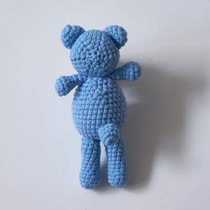 Zeroest Newborn Baby Boy Girl Photography Props Bear Hat Outfits Crochet Kint Handmade Cap Set for Newborn Photo Shoot - color: Blue